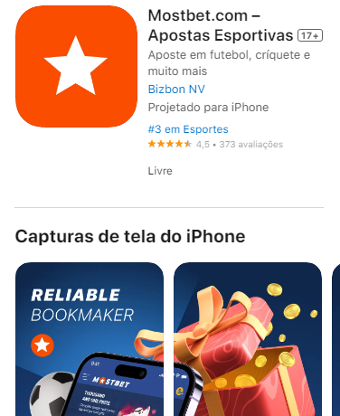 Descarregar a App Mostbet no iOS